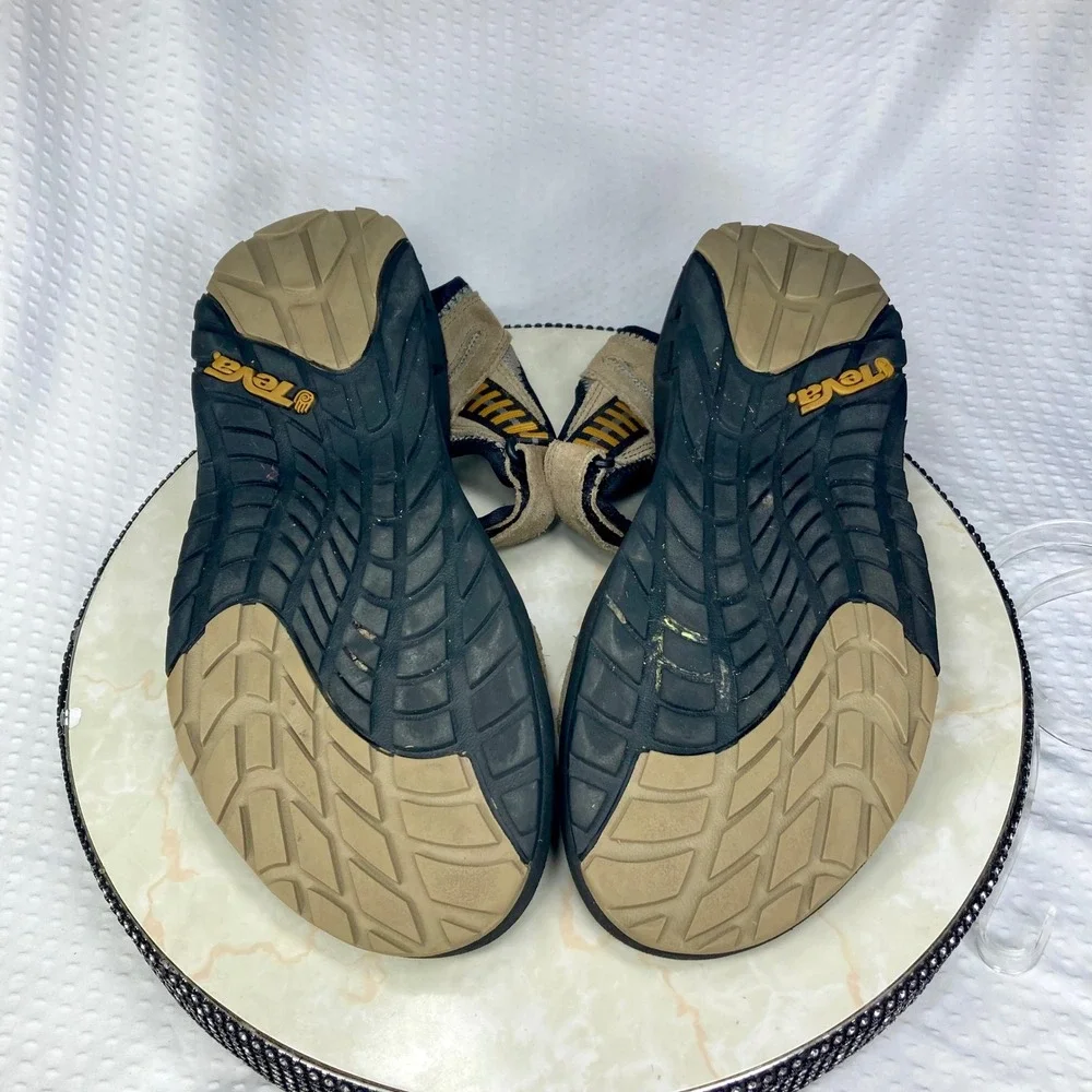 Teva XPD Spoiler II Suede Sport Sandals Mens 14 Tan Black Hiking Outdoor Strappy
